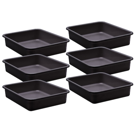 Teacher Created Resources Letter Tray, Plastic, Black, 6 PK 20434